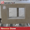 Newstar brazil popular polished beige marble vanity for bathrooms
